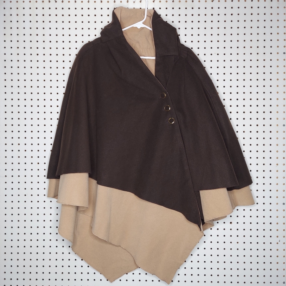 IMAN Brown and Tan Cape